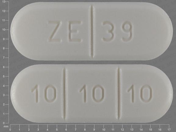 Buspirone hydrochloride 30 mg ZE 39 10 10 10