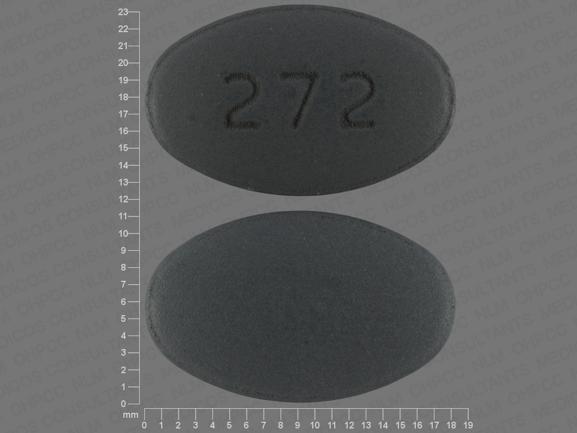 Pill 272 Gray Elliptical/Oval is Etodolac Extended-Release