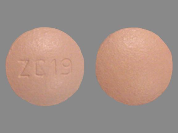 Pill ZC 19 Pink Round is Ribavirin