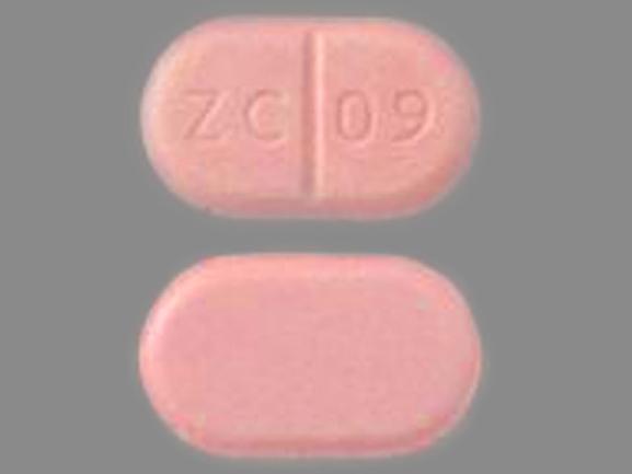 Pill ZC 09 Pink Oval is Haloperidol