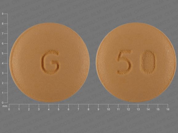 Pill G 50 Yellow Round is Topiramate