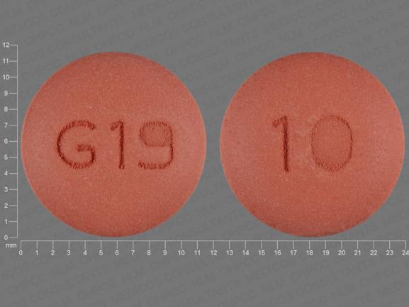 Felodipine extended release 10 mg G19 10