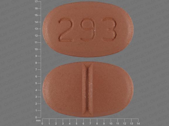 Pill 293 Brown Oval is Verapamil Hydrochloride Extended Release