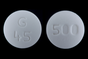 Metformin hydrochloride 500 mg G 45 500