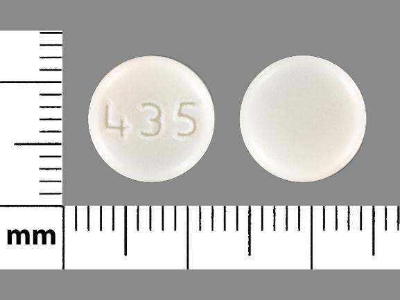 Pill Imprint 435 (Acamprosate Calcium Delayed-Release 333 mg)