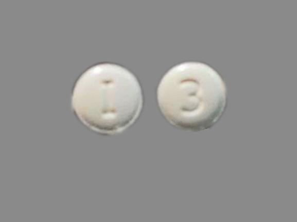 Pill I 3 White Round is Fosinopril Sodium and Hydrochlorothiazide