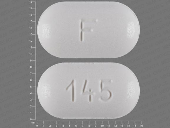 Pill F 145 White Elliptical/Oval is Fenofibrate