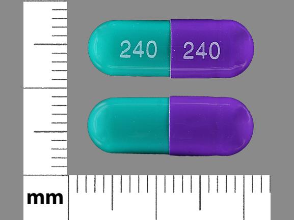 Diltiazem hydrochloride extended-release 240 mg 240 240