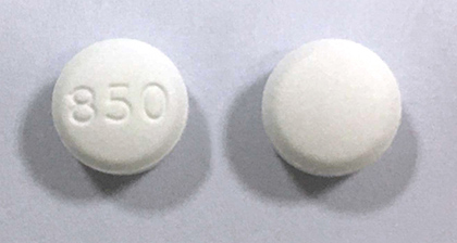 Metformin hydrochloride 850 mg 850