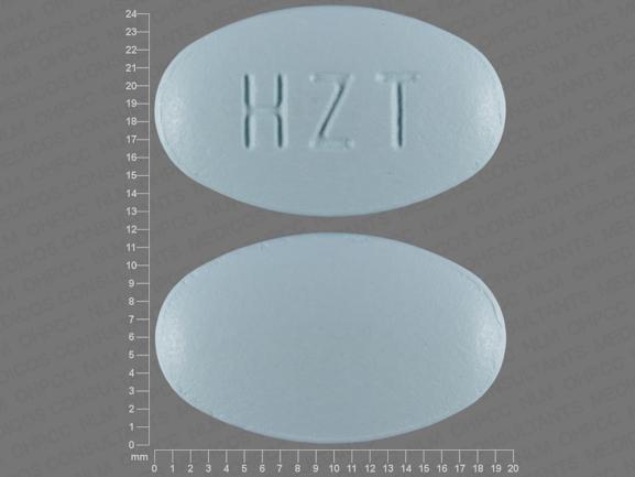 Pill HZT is Duexis famotidine 26.6 mg / ibuprofen 800 mg