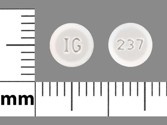 Pill IG 237 White Round is Amlodipine Besylate