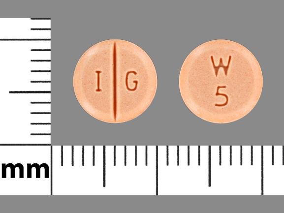 Warfarin sodium 5 mg I G W 5