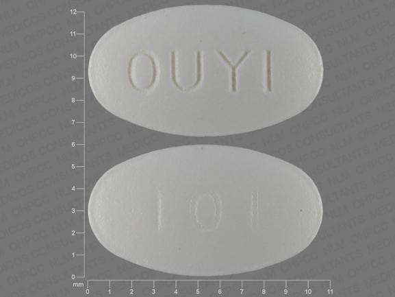 Pill OUYI 101 White Elliptical/Oval is Tramadol Hydrochloride