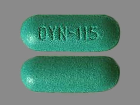 DYN-115 Pill Green Capsule/Oblong - Pill Identifier