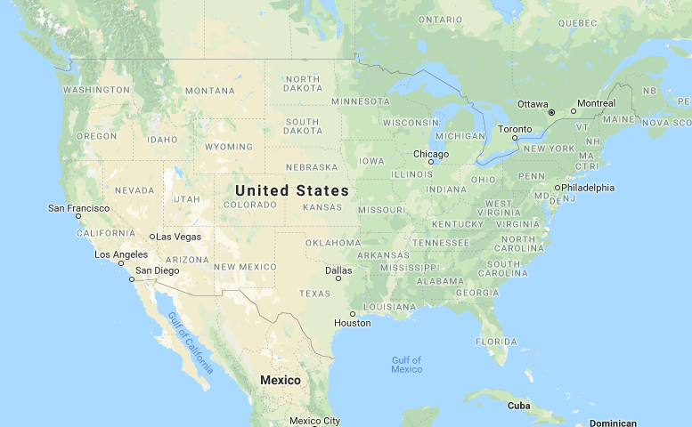 Map showing poison control centers in the United States