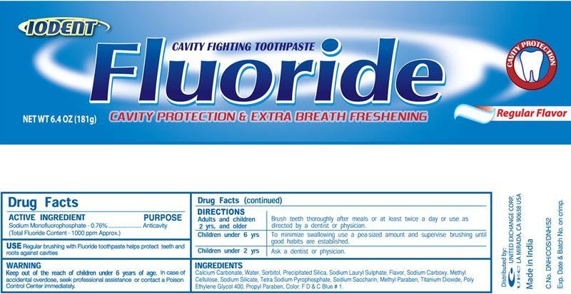 fluoride toothpaste