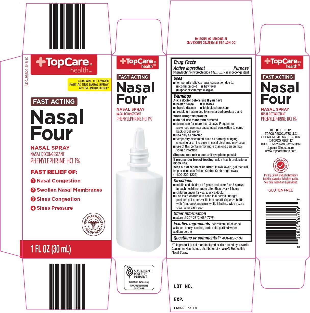 Topcare Nasal Four (spray) Topco Associates LLC