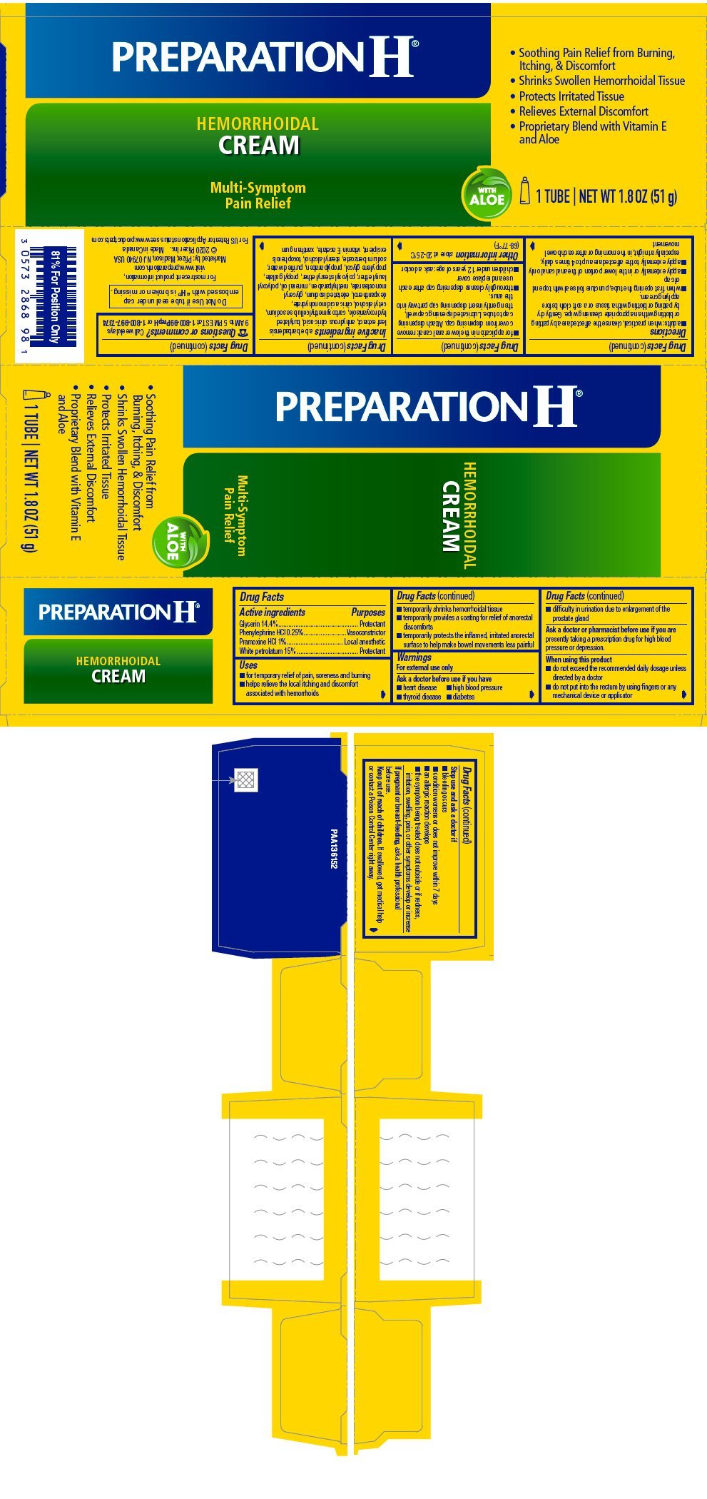 PREPARATION H Maximum Strength (cream) Wyeth Consumer Healthcare LLC
