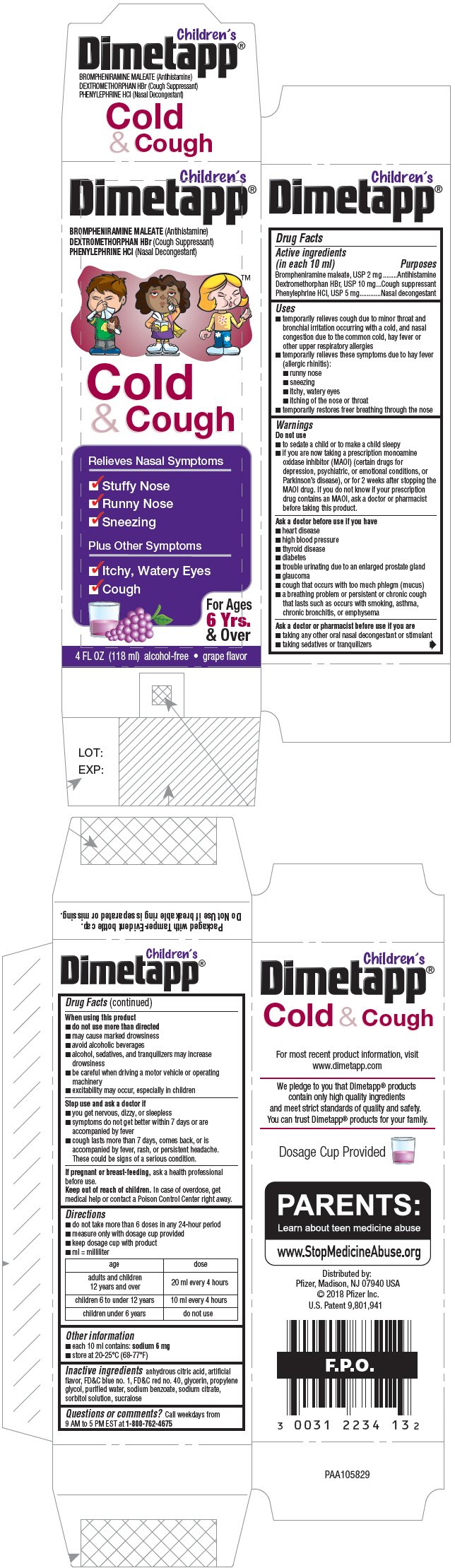 Infant Dimetapp Dosage Chart