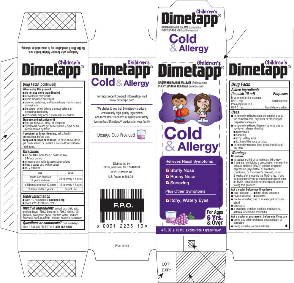 Dimetapp Cold And Allergy Dosage Chart