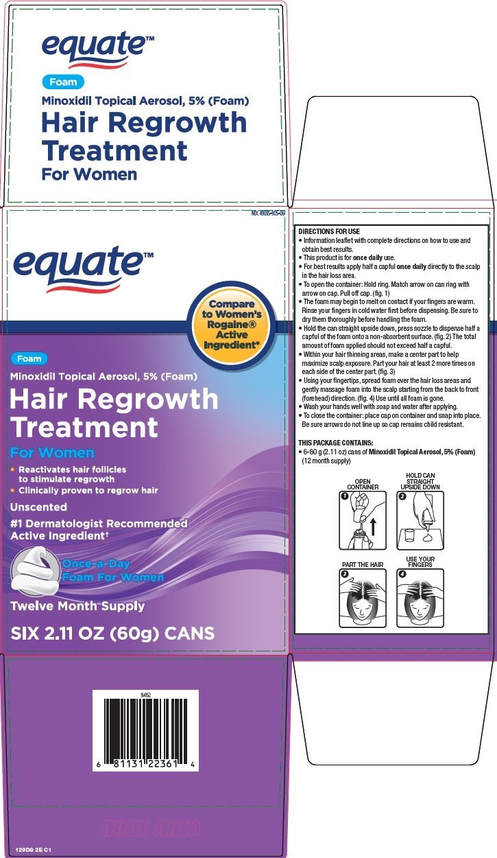 Equate Hair Regrowth Treatment Aerosol Foam Wal Mart Stores Inc