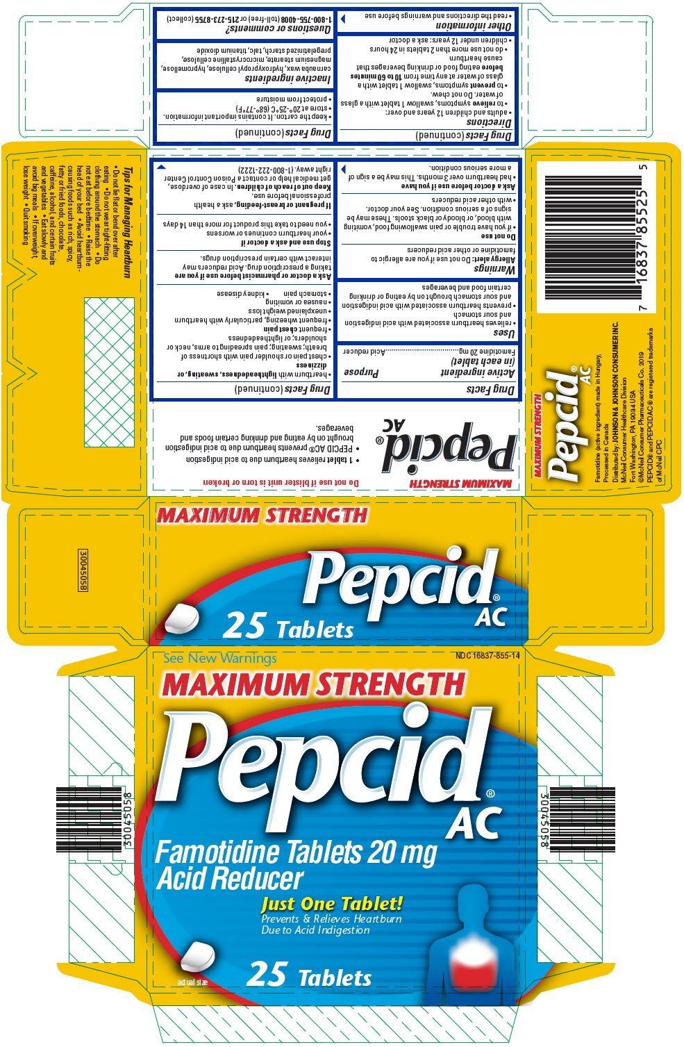 PEPCID AC Maximum Strength (tablet, film coated) Johnson & Johnson