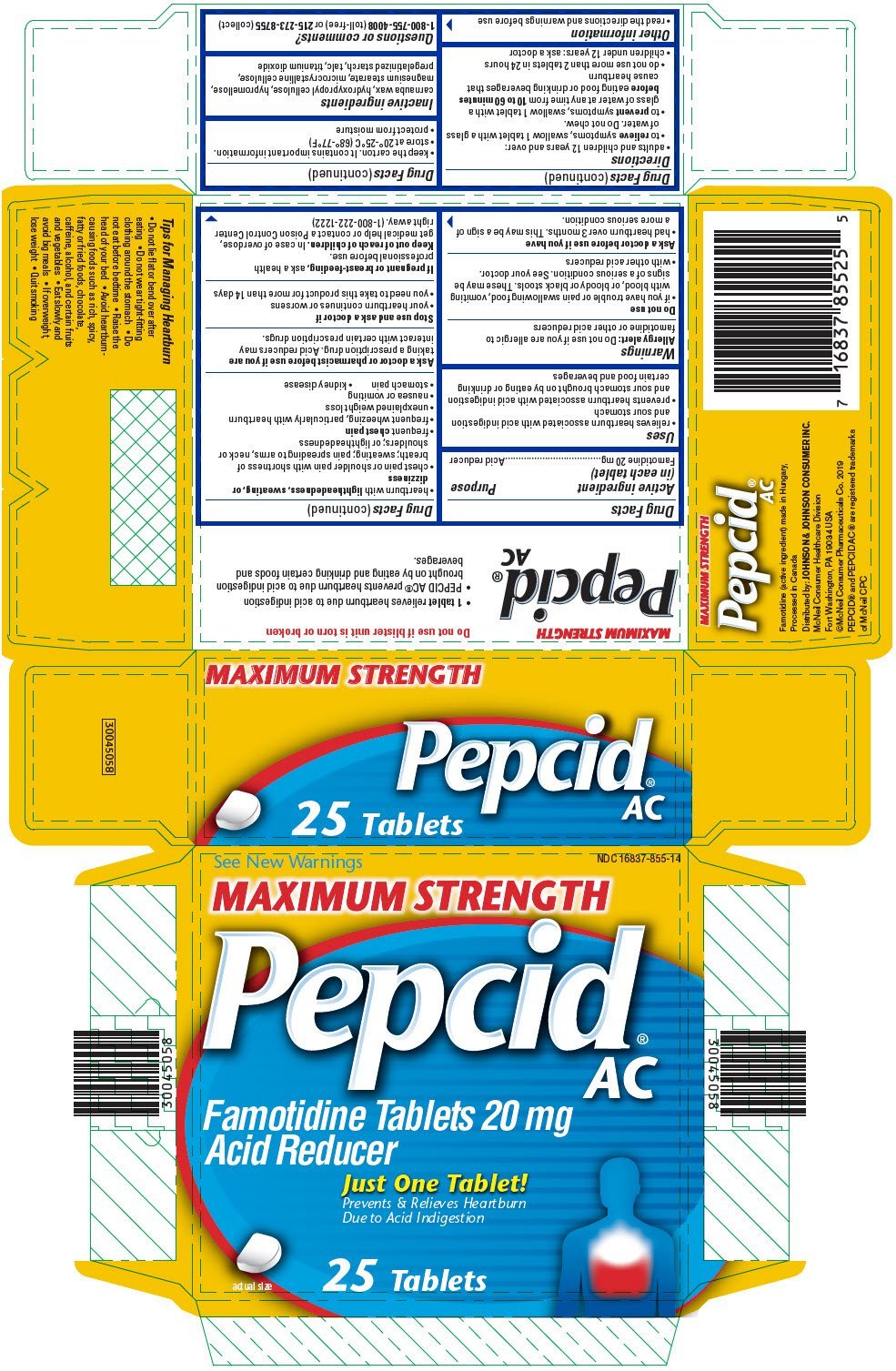 pepcid ac tablets ingredients