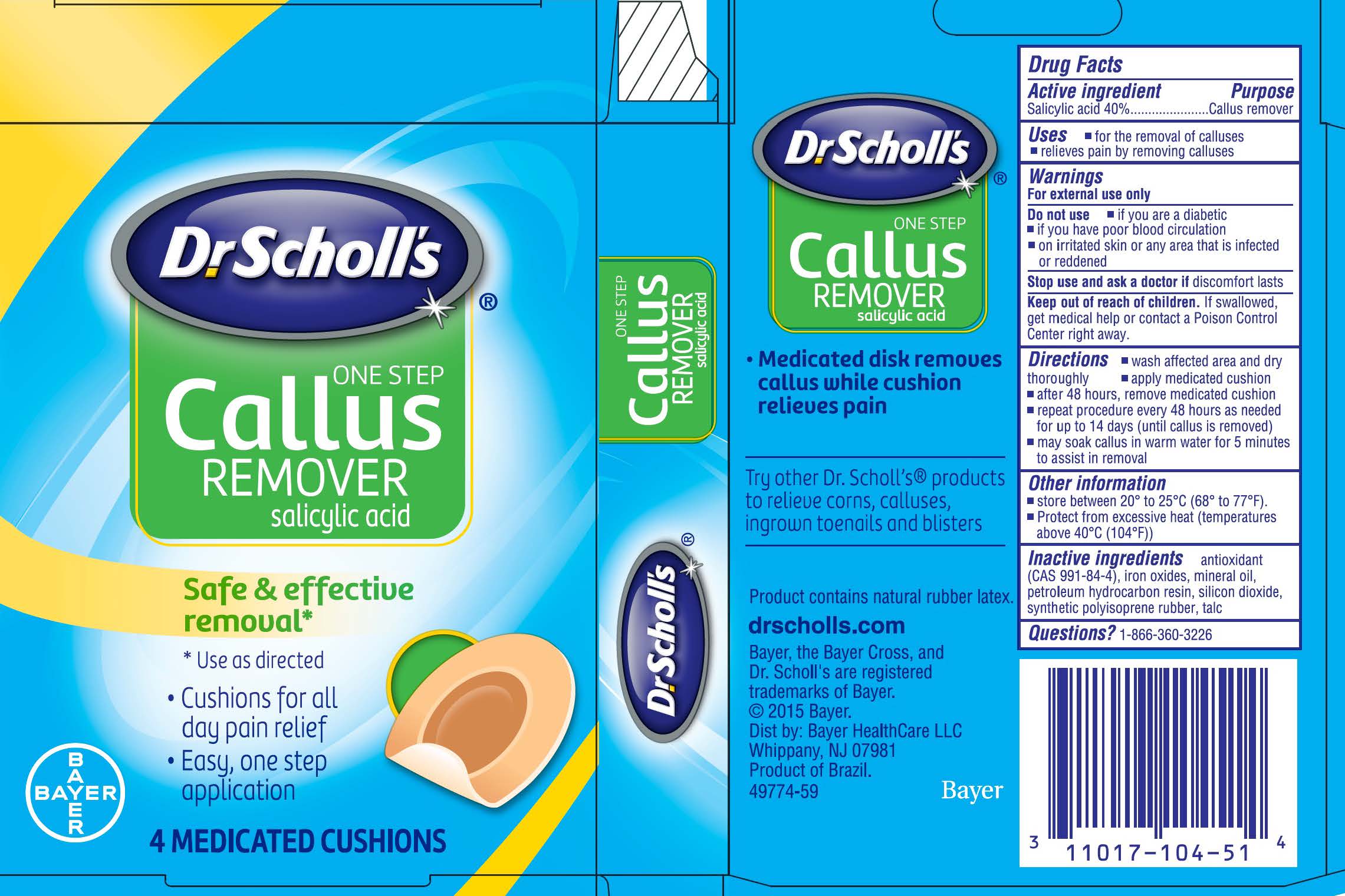 dr scholl's callus remover pads