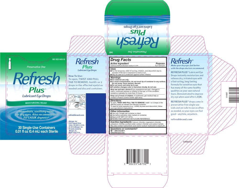 Refresh plus solution drops allergan inc 