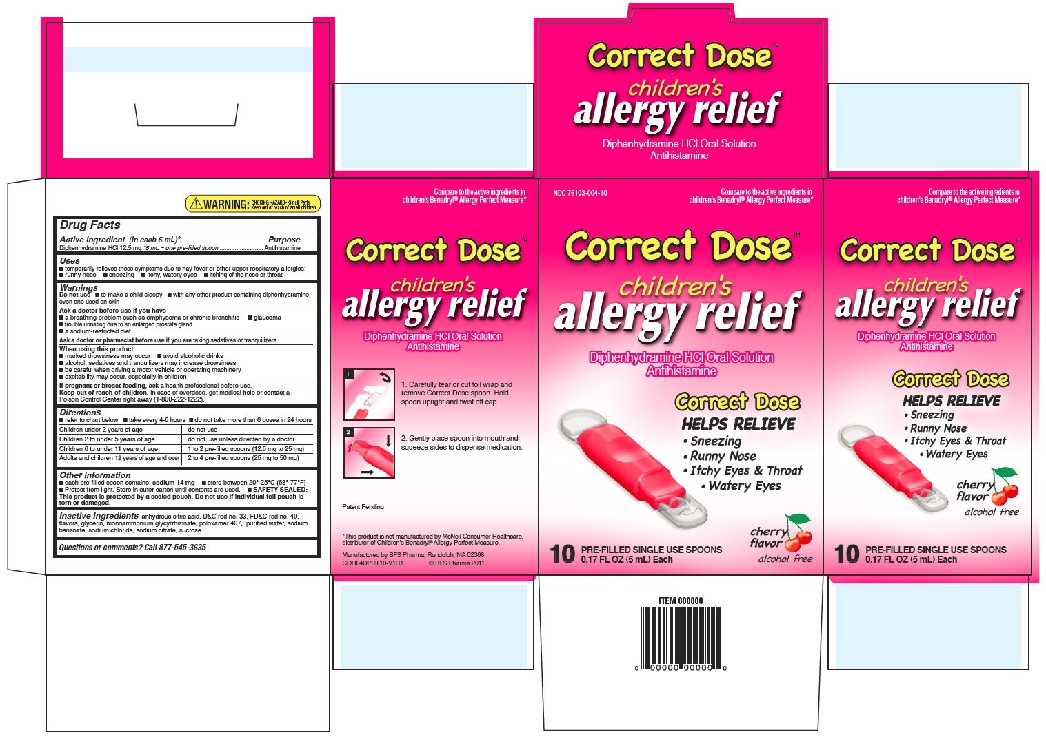 Children S Benadryl Allergy Dosage Chart