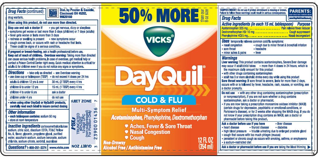 dayquil dosage chart vicks dayquil cold and flu multi symptom relief liquid...