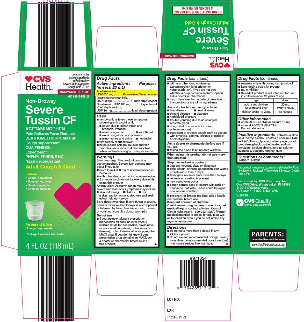 Robitussin Cf Dosage Chart