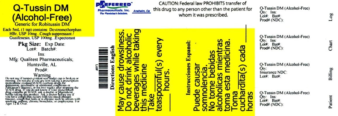 Q Tussin Dosage Chart