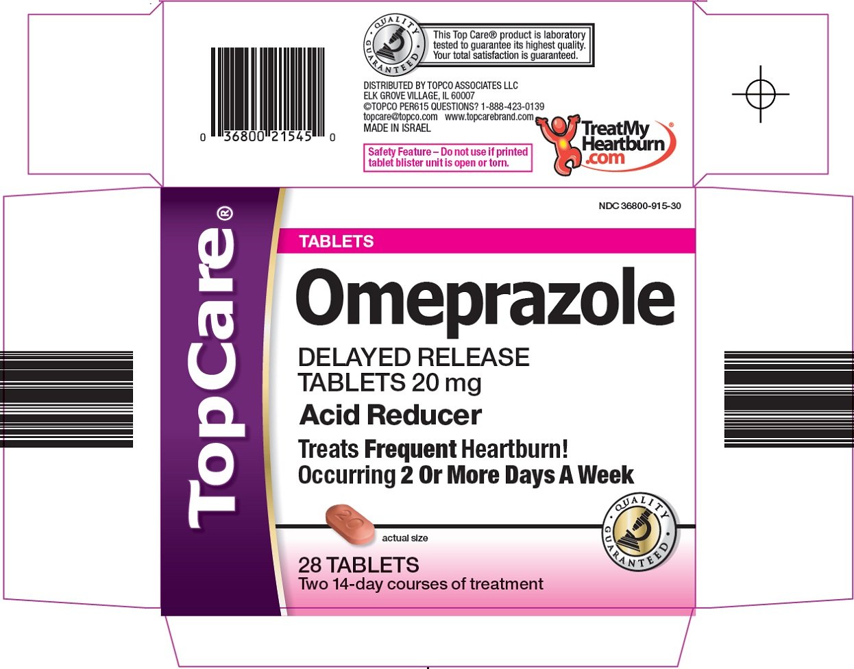 Omeprazole 20 Mg Ndc