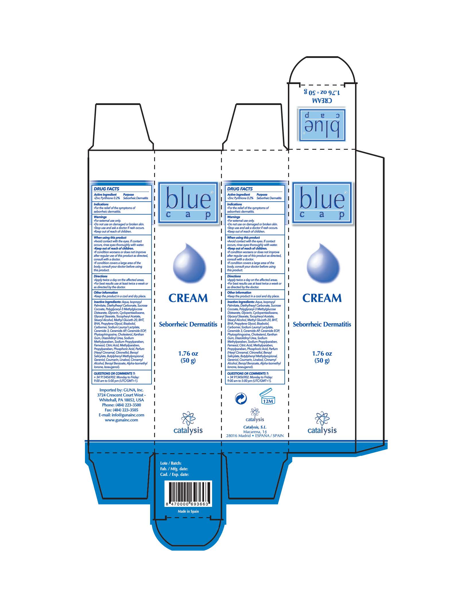 blue cap cream