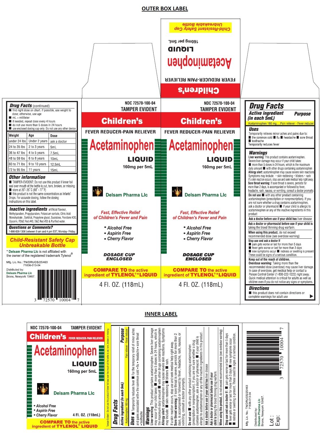 Children S Mapap Acetaminophen Liquid Dosage Chart