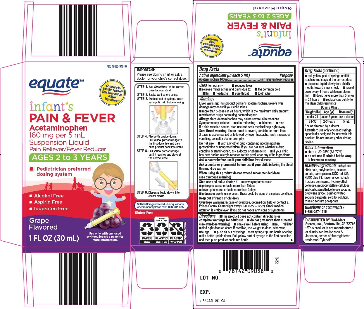 Infant Acetaminophen Dosage Chart