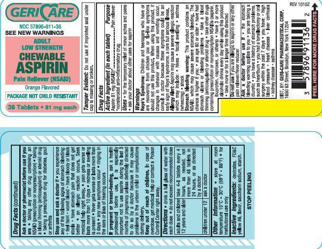 Adult chewable aspirin
