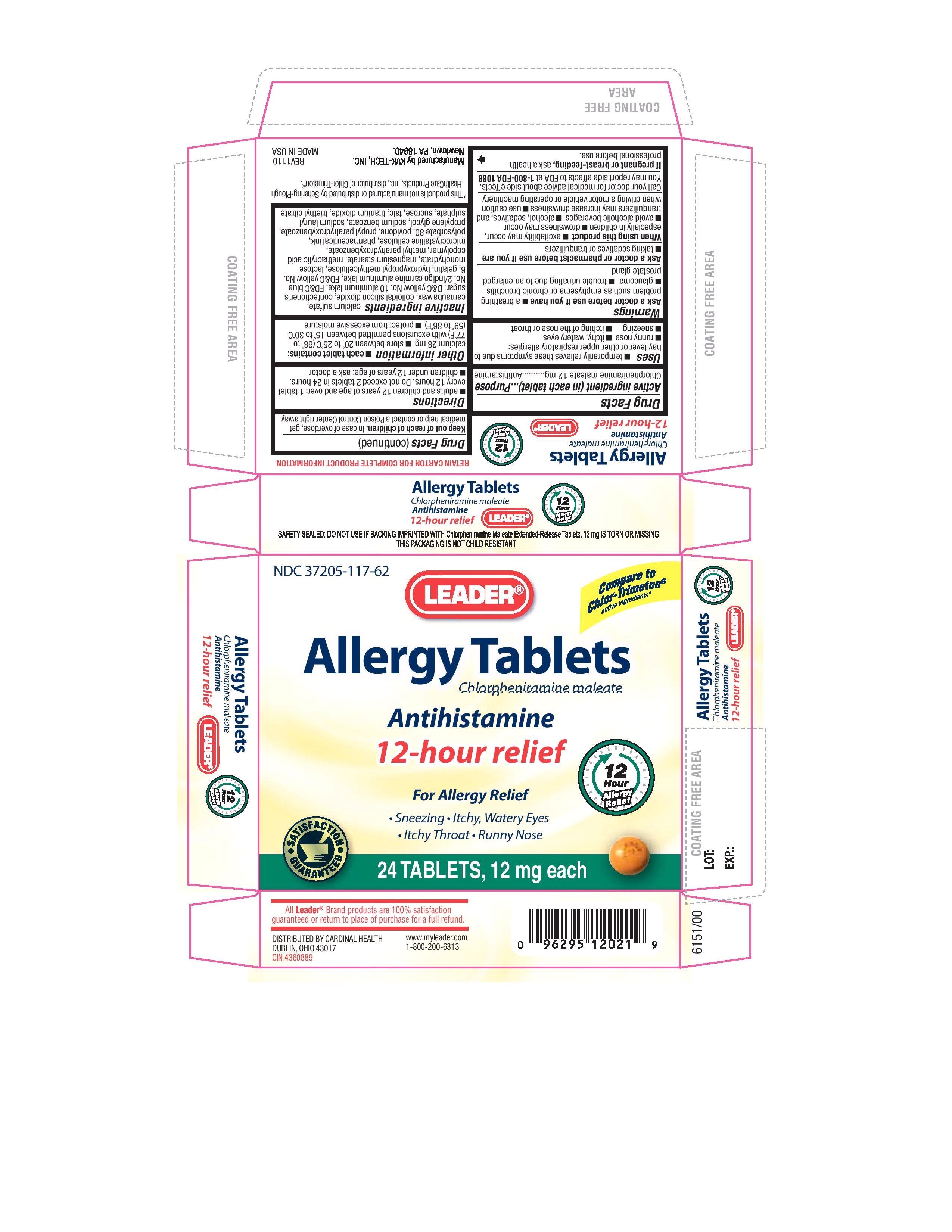 Chlorpheniramine Maleate (tablet, film coated, extended 