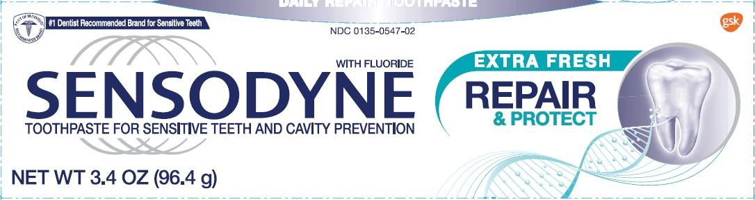 sensodyne toothpaste for sensitive teeth cavity protection extra whitening 4 Sensodyne repair and protect (paste) glaxosmithkline consumer