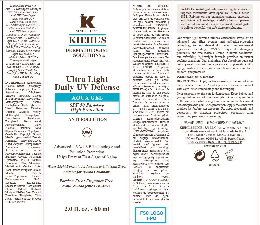 Kiehls Ultra Daily Defense Aqua Gel SPF Anti-Pollution (gel) L'Oreal Products Inc.