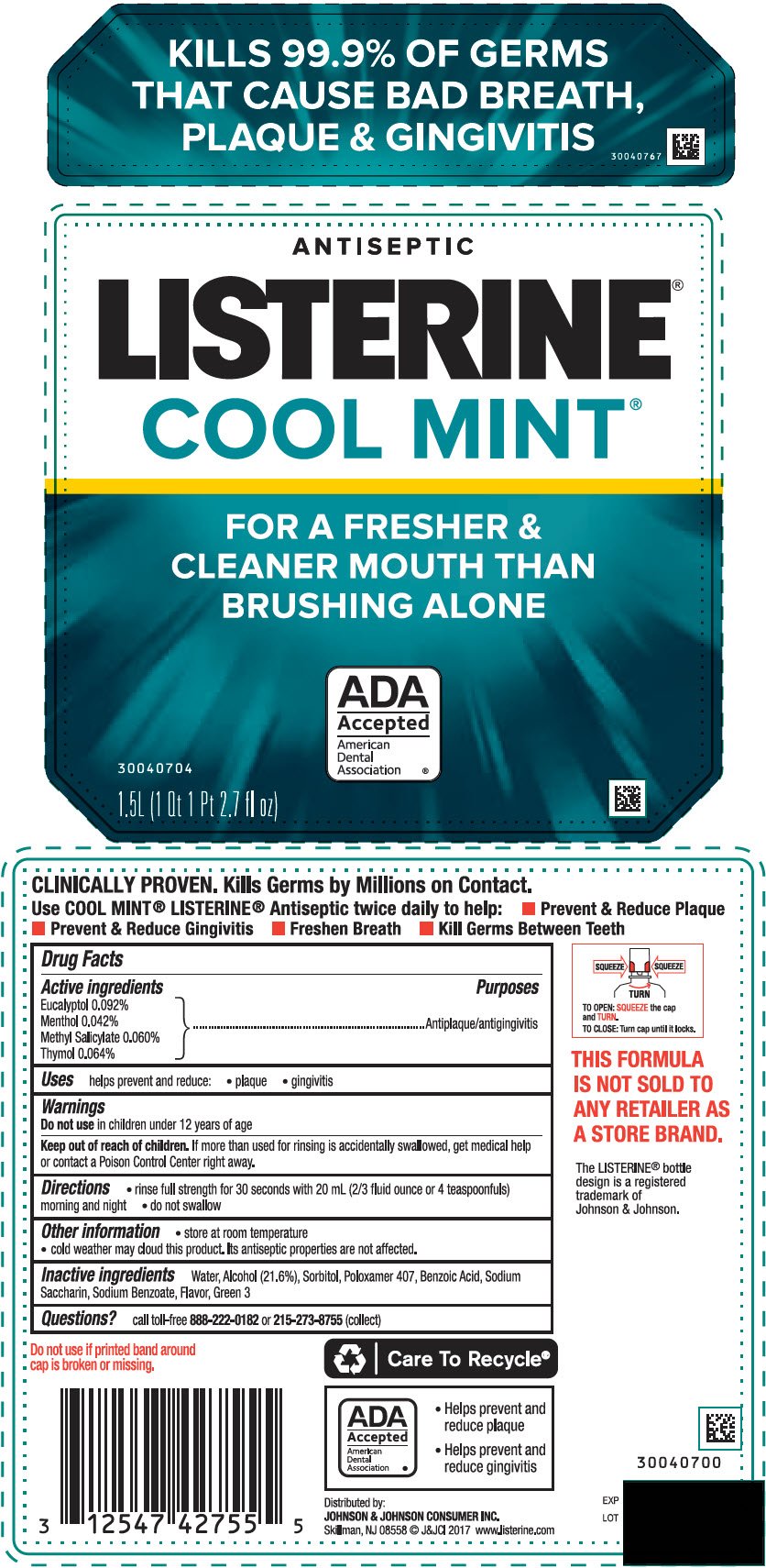 listerine label