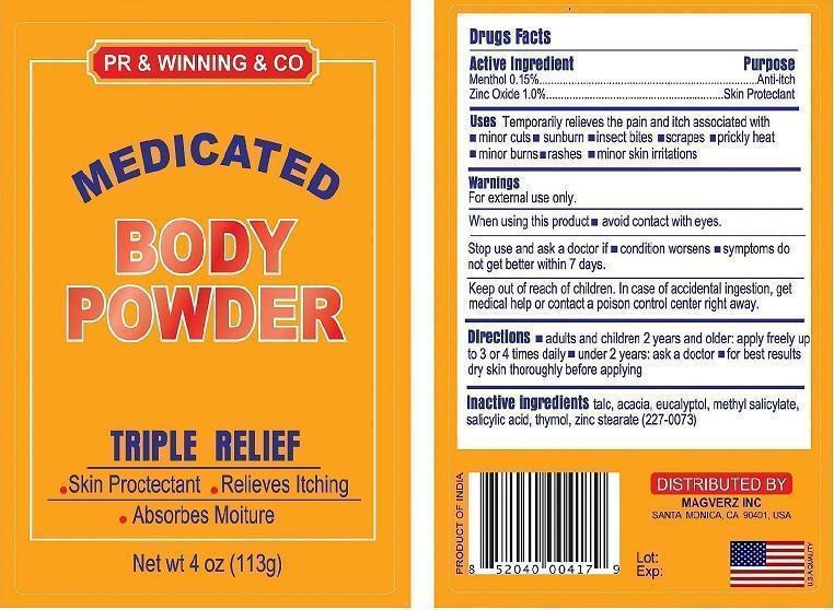 Medicated Body Powder (powder) MAGVERZ INC