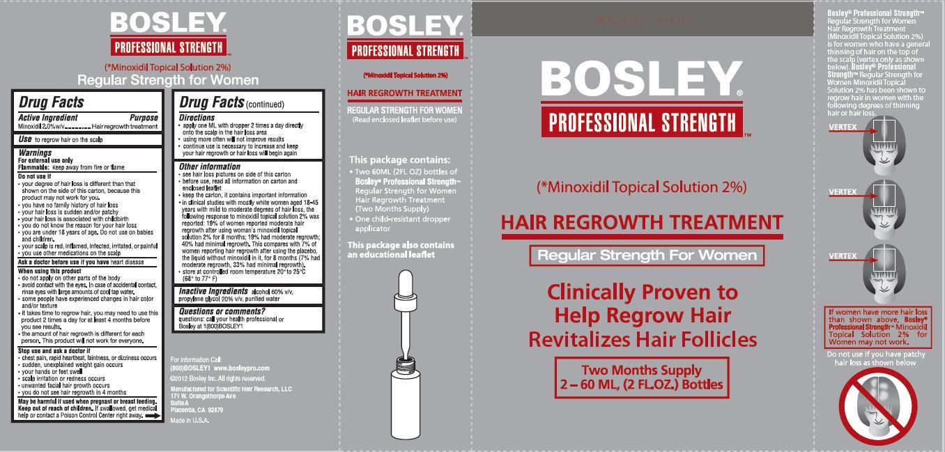 BOSLEY PROFESSIONAL STRENGTH HAIR REGROWTH TREATMENT Regular