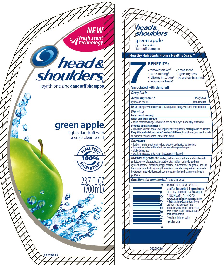 Head and shoulders ingredients label