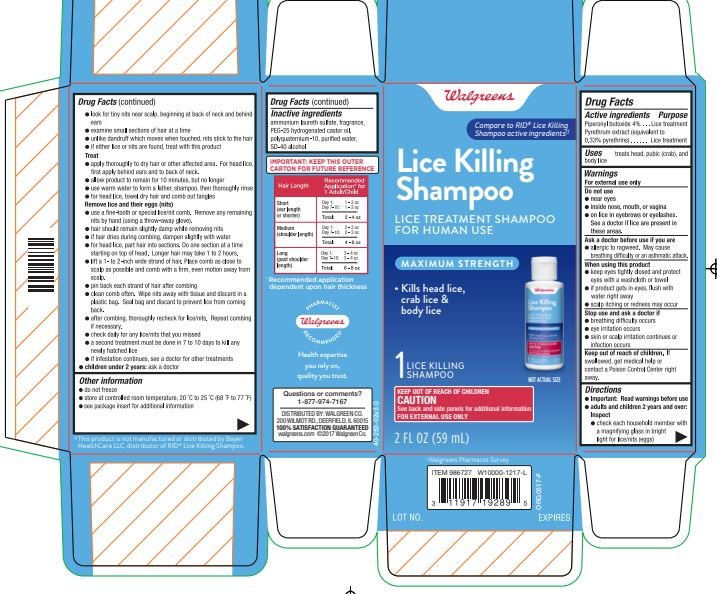 Walgreens Lice Killing Shampoo Walgreens Co