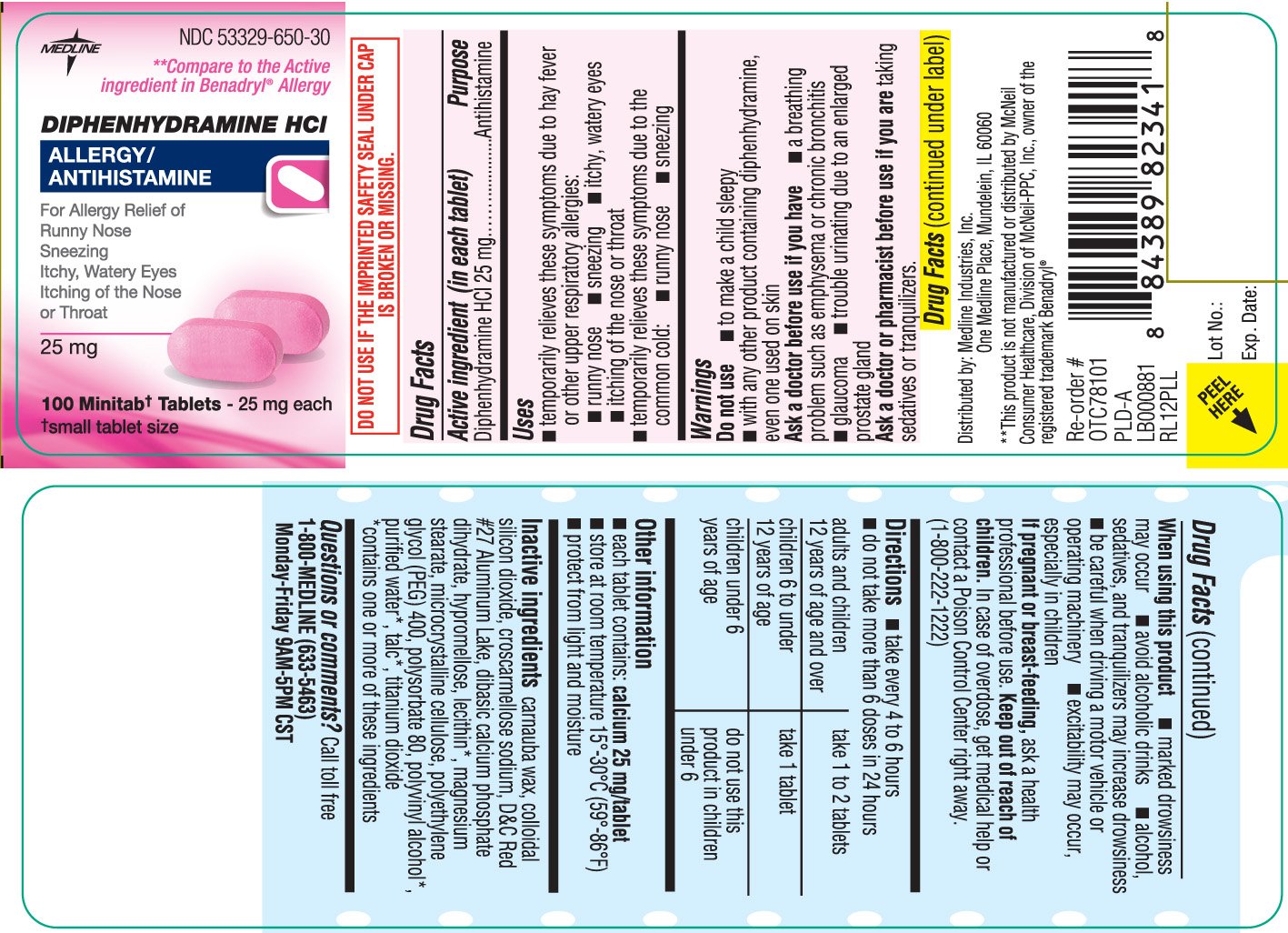 Benadryl 25 Mg Dosage Chart