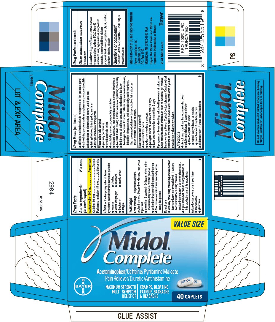 Midol Dosage Chart