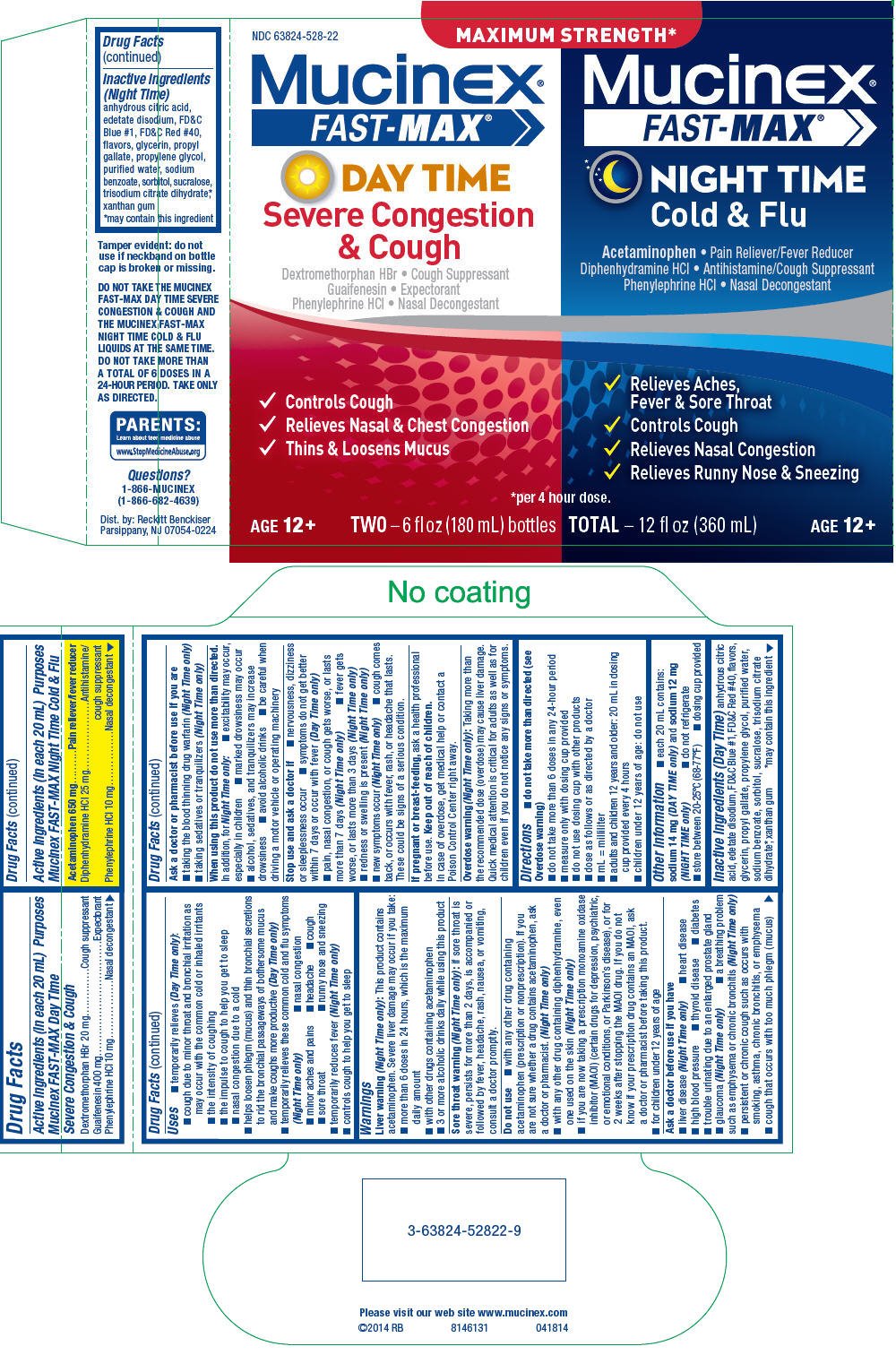 Mucinex Fast Max Severe Cold Dosage Chart