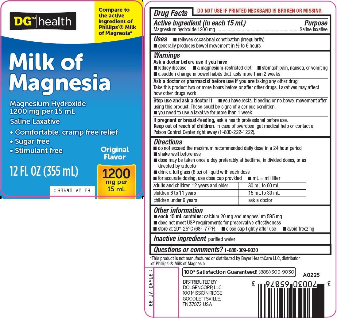 Dg health milk of magnesia (suspension) Dolgencorp, LLC